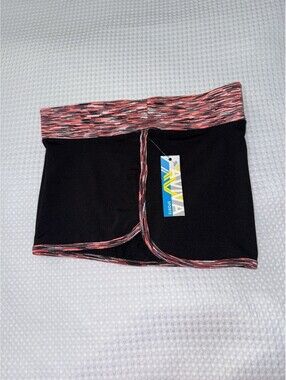 🩷 AVIVA Black Pink / Coral  Workout Fitness Shorts  New With Tag Small